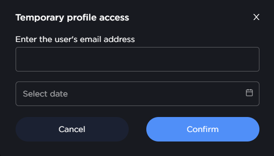 Temporary access